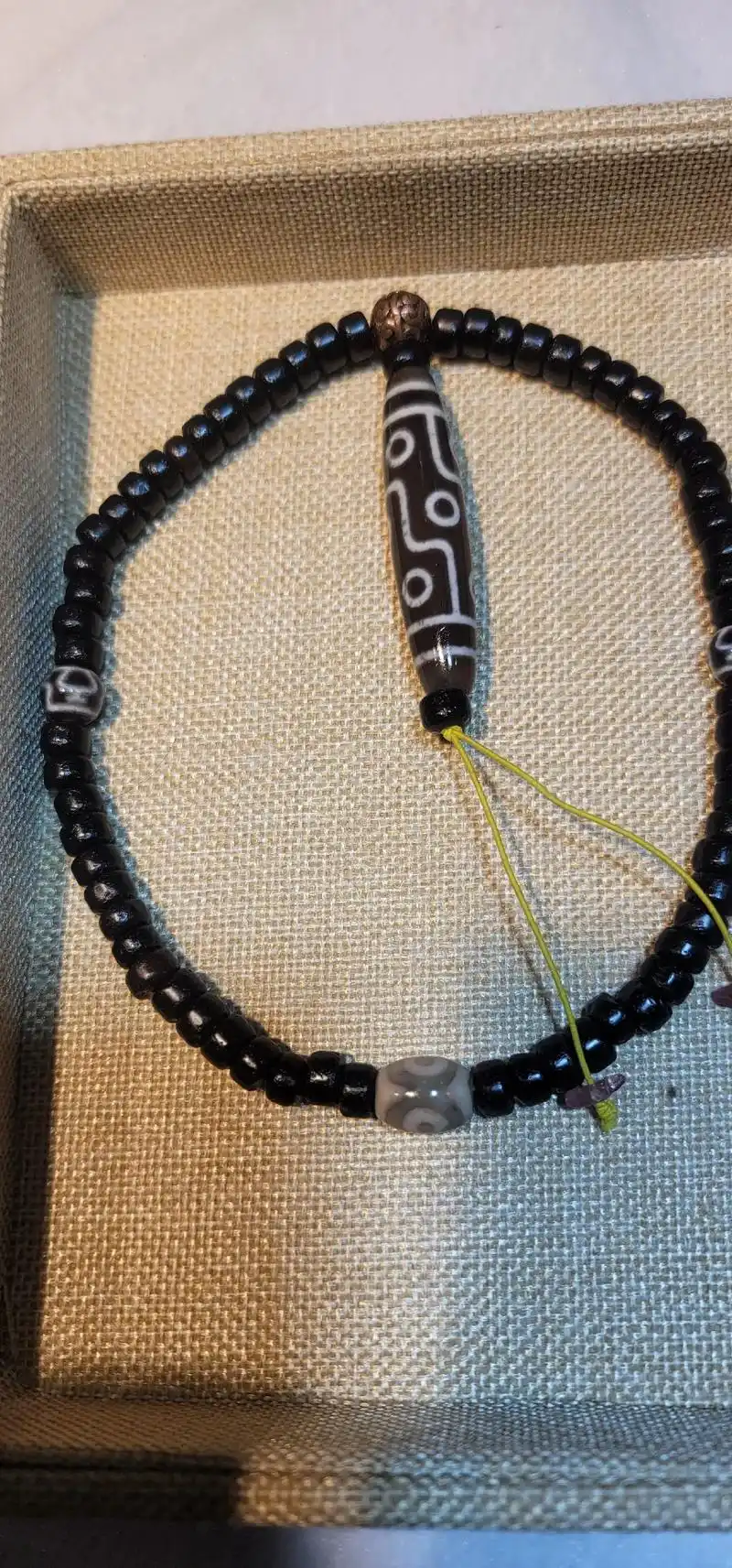 至纯老天珠唐代黑玛瑙