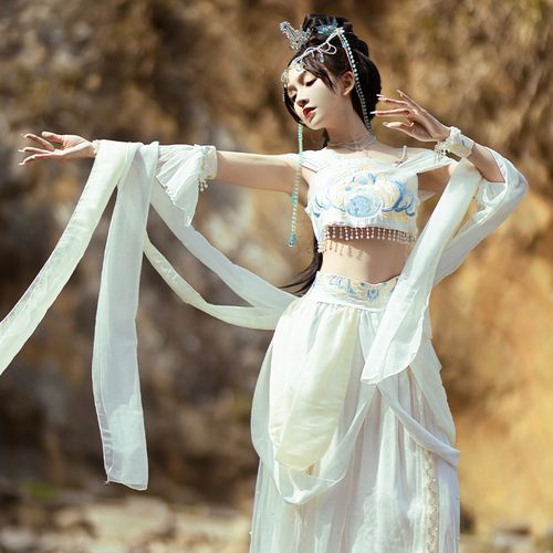 洛芷妤茉莉西域公主汉服女敦煌飞天西双版纳傣族异域风情舞蹈服装
