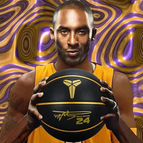 科比限量版24号纪念球黑曼巴7号球手感学生成人水泥地篮球礼物