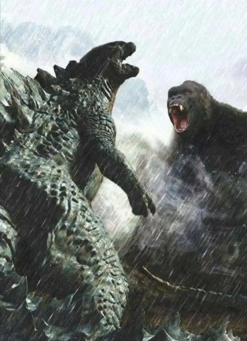 原创 #哥斯拉大战金刚 #高清壁纸 #帅就完事了 #这谁顶 - 抖音