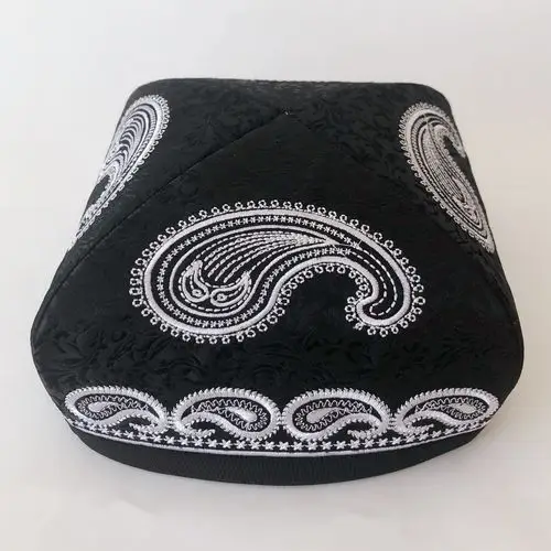 新疆民族风特色维吾尔族花帽男士款巴旦木绣花四角帽帽子