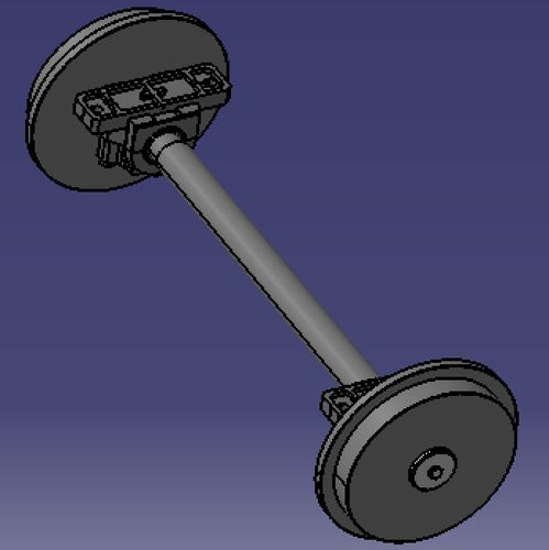火车列车轮子高铁车轮3d三维几何数模型stp格式实体装配火车轮1:1