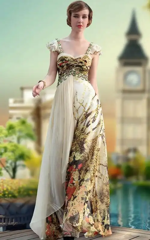 2013新款 春夏季双肩优雅甜美公主大码年会长款晚礼服演出服 包邮