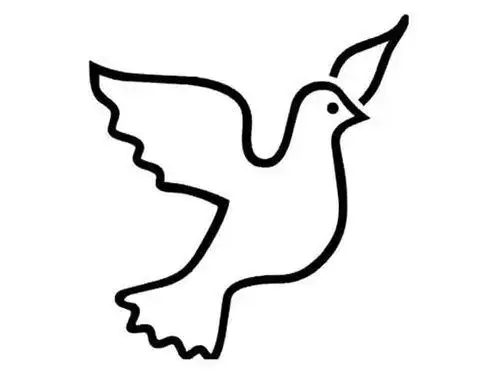 可爱简笔画鸽子