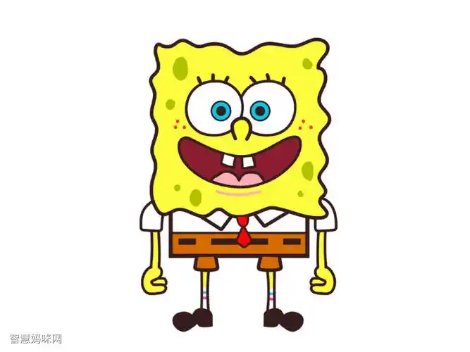 海绵宝宝简笔画画法图解