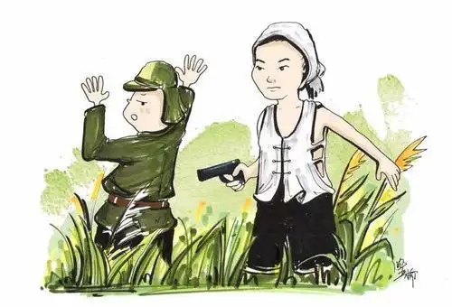 小兵张嘎人物剪纸