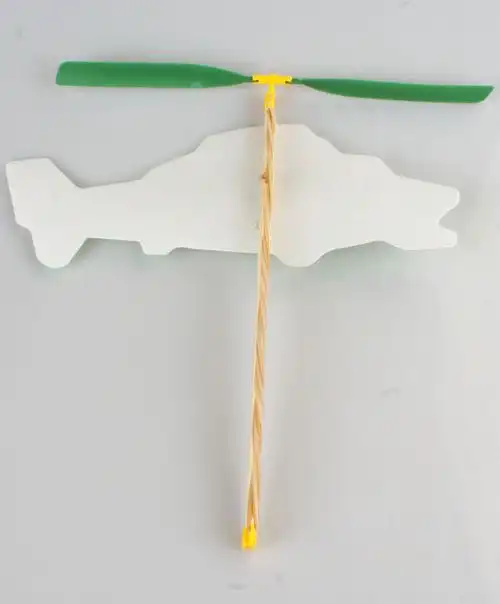 直升机橡皮筋动力航模猛虎直升机学习航空动力学知识飞机手工制作