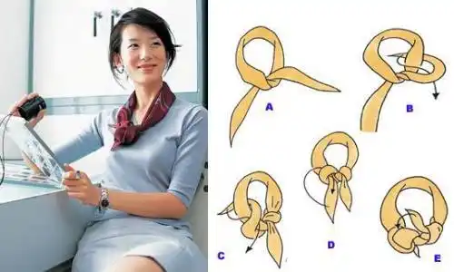 丝巾系法_丝巾系法大全图片_爱马仕丝巾系法