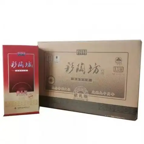 美意颂调味品 彩陶坊献礼500 整箱6瓶装 彩陶坊献礼带酒头450ml 50ml