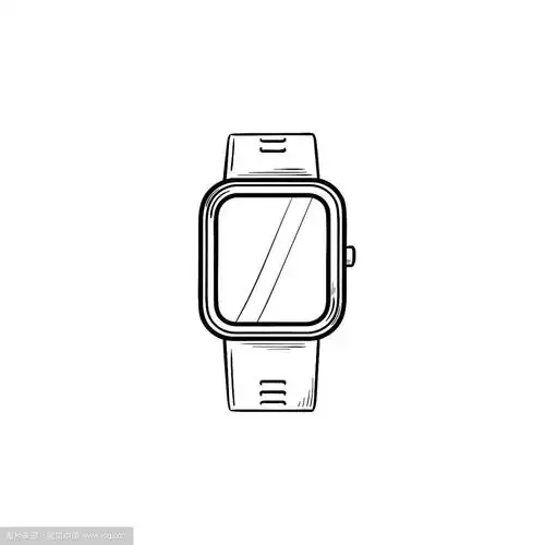 智能手表手绘轮廓涂鸦图标