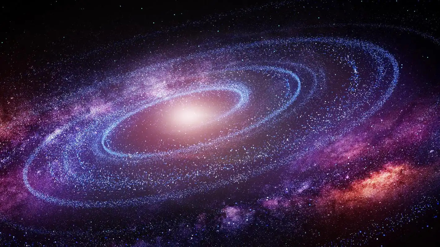 梦幻宇宙星空的粒子4k