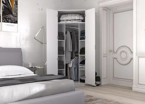 衣柜定制现代简约90度转角拐角卧室开门大衣三角衣柜