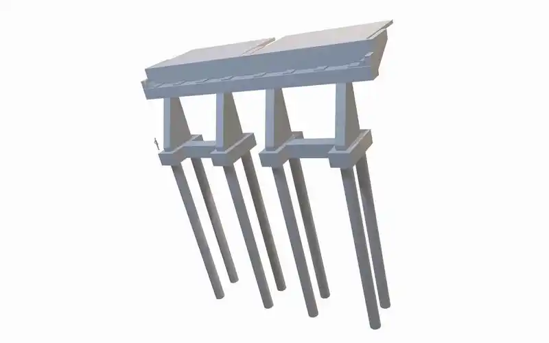 3*30m简支转连续小箱梁模型演示(忽略桥面纵横坡,su模型)