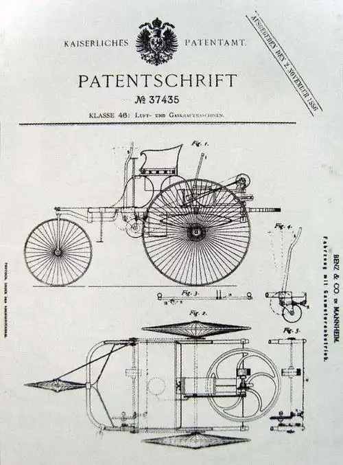 第一辆汽车简笔画