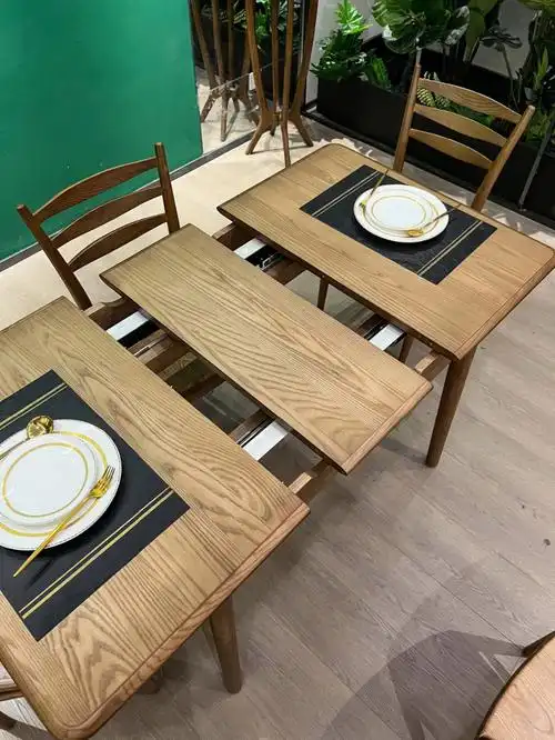 白蜡木伸缩餐桌11308075