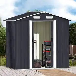 户外工具房庭院储物房室外花园别墅露台简易可移动杂物间铁皮房屋