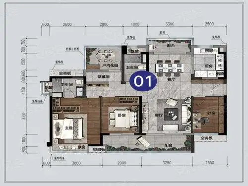 韶关楼盘 武江区楼盘 保利大都会南                      户型图