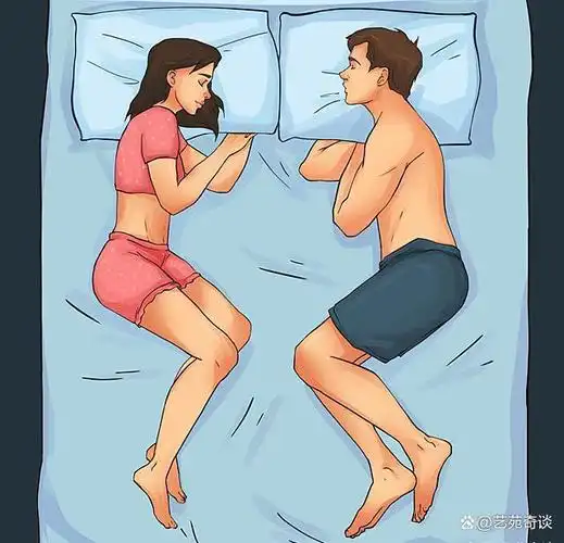 这8种常见睡姿插画,揭示出8种不同夫妻关系,看看你们是哪一种?