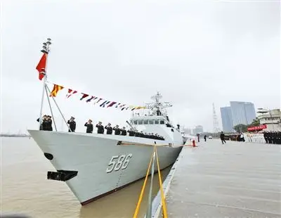 特约记者 代宗锋 摄1月8日上午,海军某新型导弹护卫舰——吉安舰在