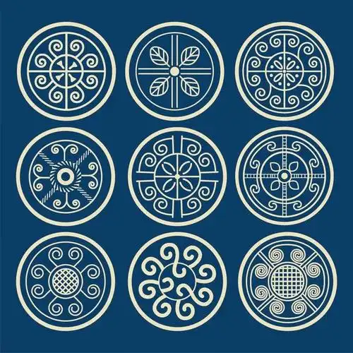 花纹矢量中国传统纹样素材设计免费下载中国传统个性民族风图案eps