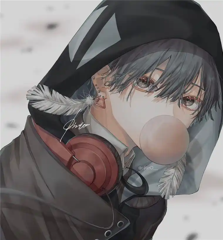 二次元男生女生头像!头戴式耳机特辑p站美图欣赏