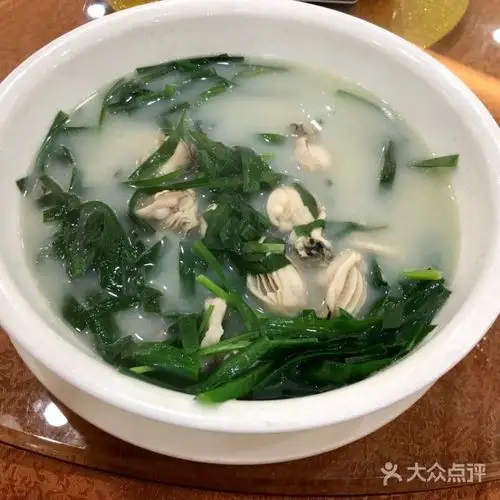 何记安铺鸡饭店韭菜生蚝汤图片-北京粤菜-大众点评网