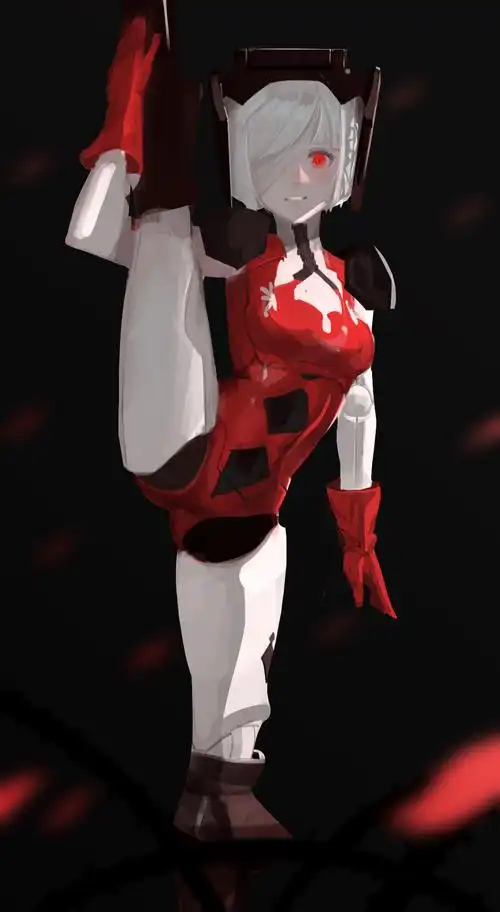 【1字平衡挑战】机娘一字马第二弹