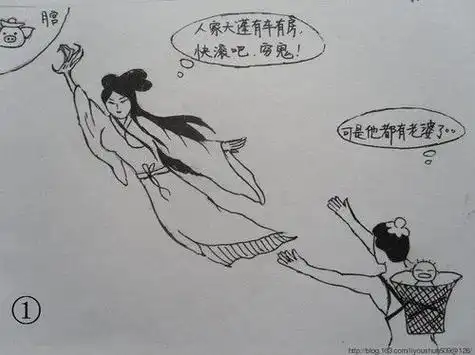 后羿射日四幅图简笔画