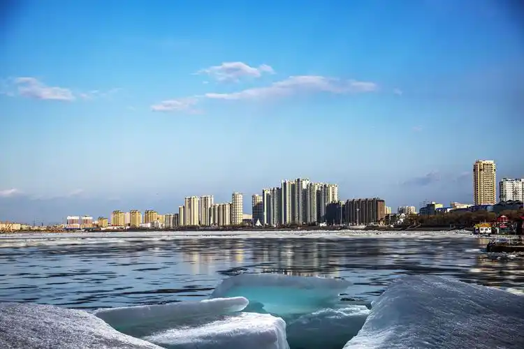 松花江:2020.4.9佳木斯段跑冰排