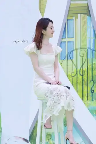 夏季2017新款赵丽颖明星同款白色蕾丝连衣裙仙女气质长裙女装裙子