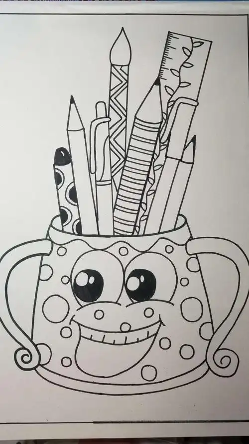 学校》公益课堂1教室3月14日--15日《我的学习用具》 写美篇画完作品