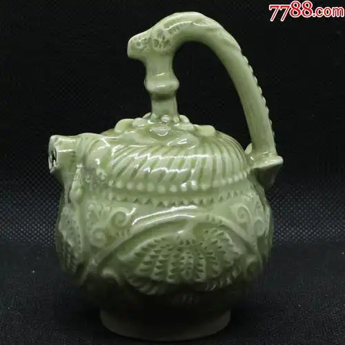 耀州窑虎流凤首倒流壶