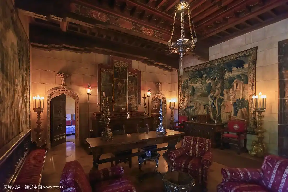 美国赫氏城堡内景