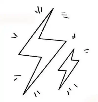 闪电简笔画闪电简笔画彩色