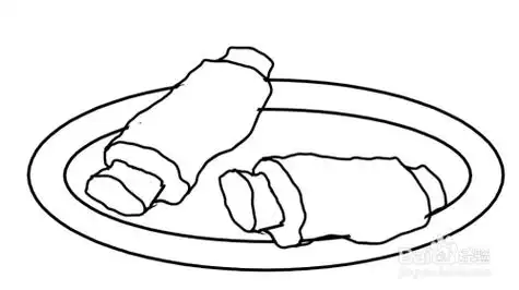 美食简笔画之红烧排骨的画法教程