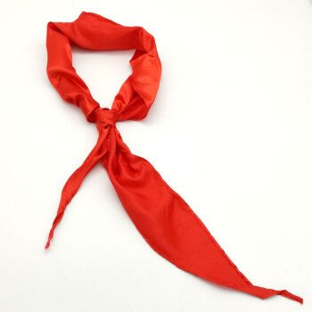 红领巾绸缎少先队学生丝绸布领巾成人款1米12米36年级大人足1米绸缎10