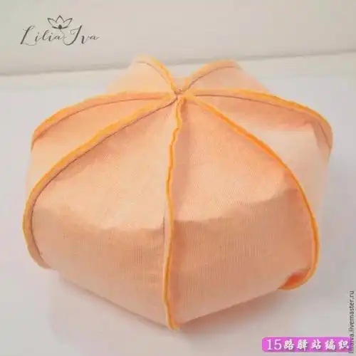 布艺南瓜抱枕详细裁剪步骤和图纸|手工布艺作品教程