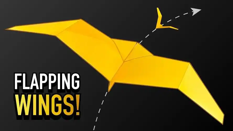 制作一架可以扇动翅膀的蝙蝠纸飞机——aerodactyl