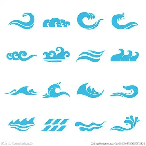 波浪图标图片