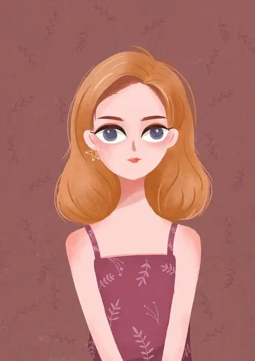 治愈系女生插画