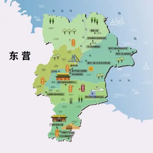 山东各市旅游景点图
