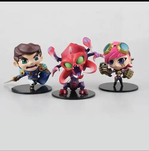 lol英雄联盟手办q版人马亚索金克斯丝男枪泰坦ig薇恩蛮王布隆摆件