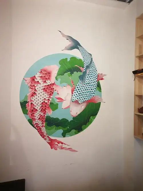 荷掩涟漪,鱼逐乾坤.