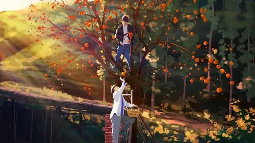 乡下生活场景插画