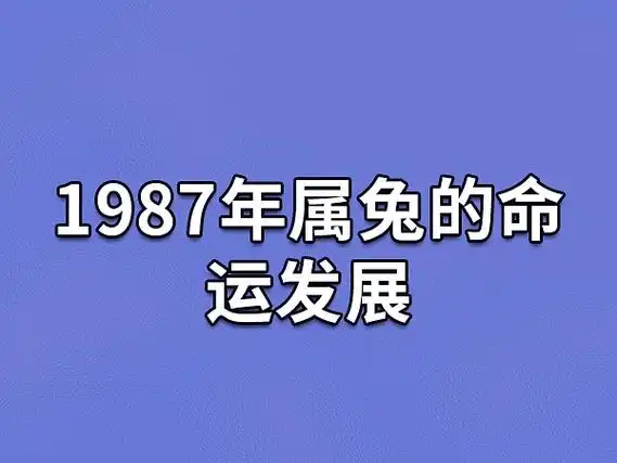 1987年属兔的命运发展
