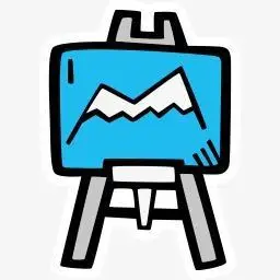 美术架子的简笔画