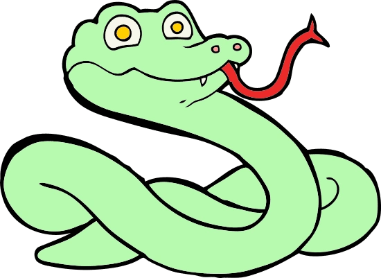cartoon snake icon