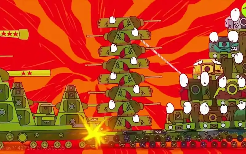 坦克世界动画绘画:kv-54!