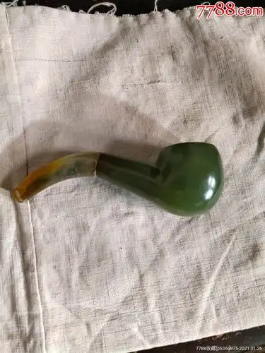 漂亮民国玉石烟斗,5*4*12cm-价格:1288元-se78091287-岫岩玉-零售