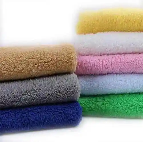fine soft knitting colorful soft well fleece sherpa fabric for